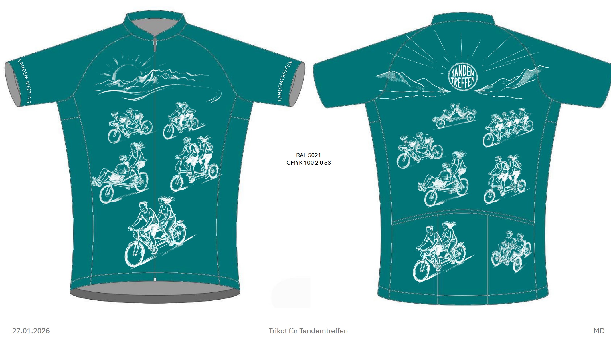 Bild des Trikots von vorne und hinten